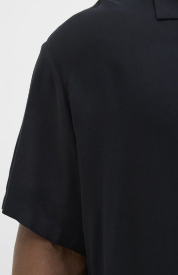 Jack & Jones Jeff Resort Shirt Black - Camisas - Camisas Homem Tamanhos Grandes