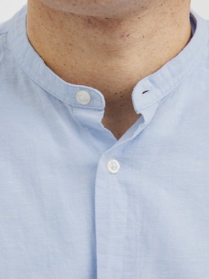 Jack & Jones Breeze Poplin Long Sleeve Shirt Chambray Blue - Camisas - Camisas Homem Tamanhos Grandes