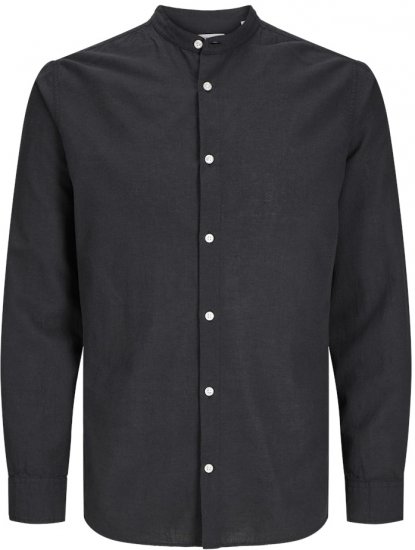 Jack & Jones Breeze Poplin Long Sleeve Shirt Black - Camisas - Camisas Homem Tamanhos Grandes
