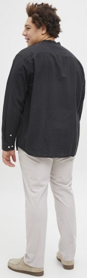 Jack & Jones Breeze Poplin Long Sleeve Shirt Black - Camisas - Camisas Homem Tamanhos Grandes