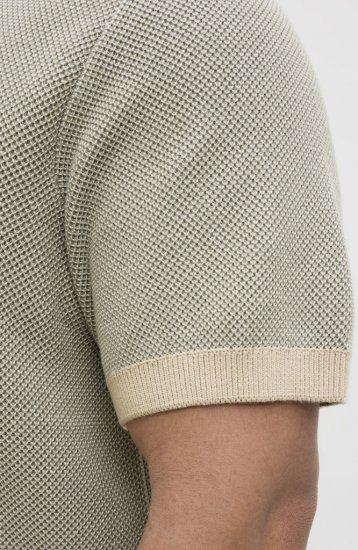 Jack & Jones Ceaston Knit Short Sleeve Sweater Vetiver - Sweatshirts & hoodies - Sweatshirt & Camisolas com Capuz tamanhos grandes