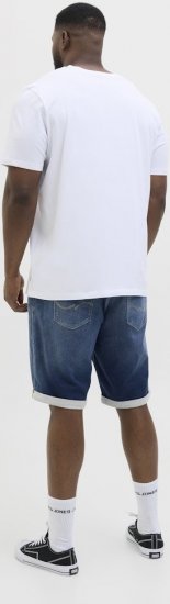 Jack & Jones Rick Con I.K. SHORTS GE 132 SN Blue Denim - Calções - Calções Homem Tamanhos Grandes