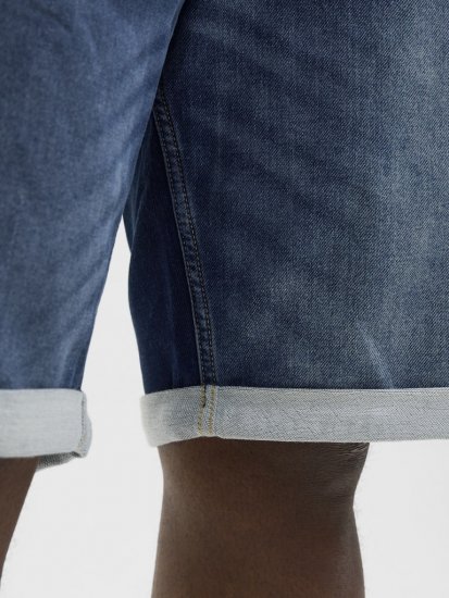 Jack & Jones Rick Con I.K. SHORTS GE 132 SN Blue Denim - Calções - Calções Homem Tamanhos Grandes