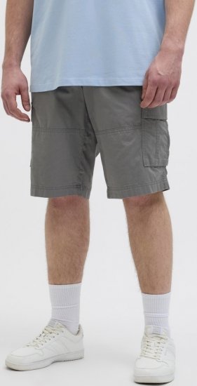 Jack & Jones Cole Mateo Cargo Shorts Castlerock - Calções - Calções Homem Tamanhos Grandes