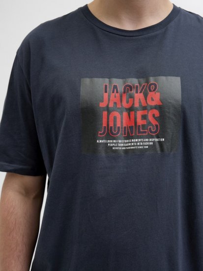Jack & Jones Hudson Crew Neck T-Shirt Navy - T-shirts - T-shirts Homem Tamanhos Grandes