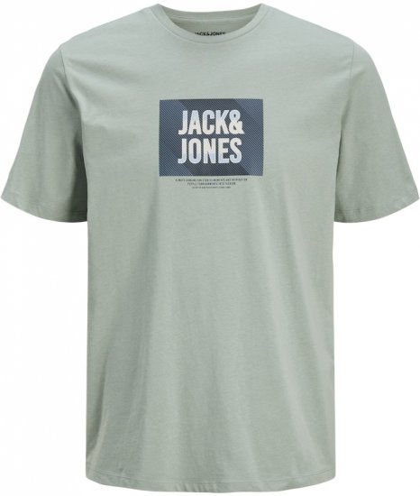 Jack & Jones Hudson Crew Neck T-Shirt Iceberg Green - T-shirts - T-shirts Homem Tamanhos Grandes