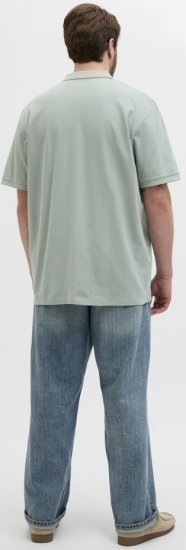 Jack & Jones Hudson Short Sleeve Polo Iceberg Green - Pólos - Pólos Tamanhos Grandes Homem