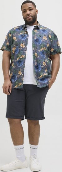 Jack & Jones Marco Erik Chino Shorts Navy Blazer - Calções - Calções Homem Tamanhos Grandes