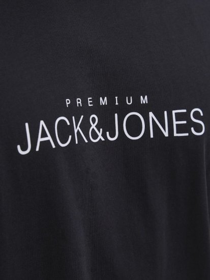 Jack & Jones Lavance Crew Neck T-Shirt Black Beauty - T-shirts - T-shirts Homem Tamanhos Grandes