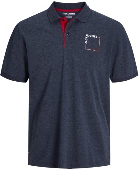 Jack & Jones Verner Short Sleeve Polo Dark Blue - Pólos - Pólos Tamanhos Grandes Homem