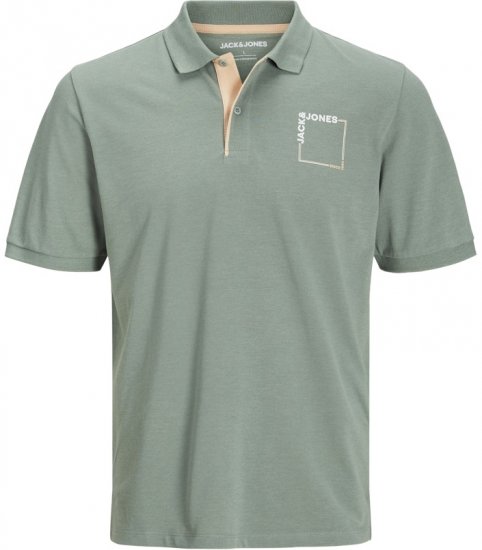 Jack & Jones Verner Short Sleeve Polo Iceberg Green - Pólos - Pólos Tamanhos Grandes Homem