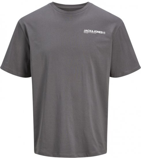 Jack & Jones Hawaii Crew Neck T-Shirt Grey - T-shirts - T-shirts Homem Tamanhos Grandes