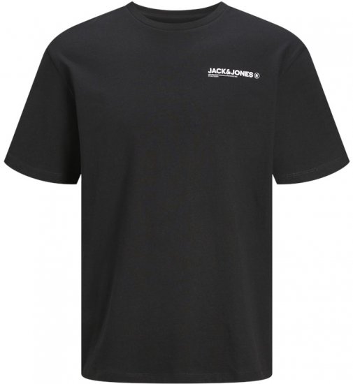 Jack & Jones Hawaii Crew Neck T-Shirt Black - T-shirts - T-shirts Homem Tamanhos Grandes