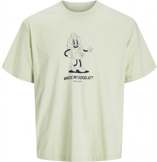 Jack & Jones Unexpect Crew Neck T-Shirt Green - T-shirts - T-shirts Homem Tamanhos Grandes