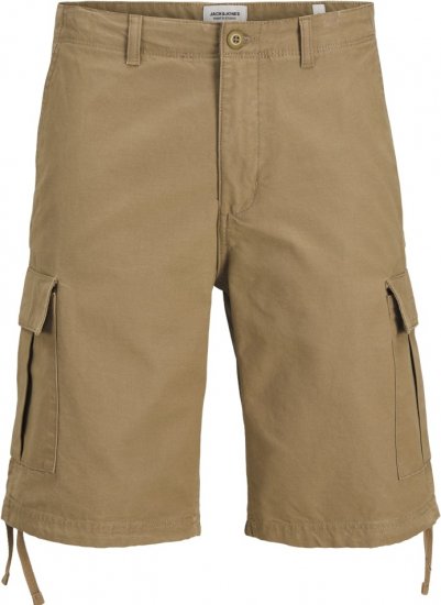 Jack & Jones Cole Barkley Cargo Shorts Brown - Calções - Calções Homem Tamanhos Grandes