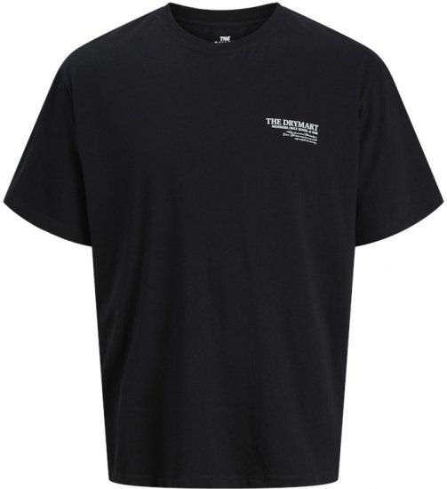 Jack & Jones Marina Crew Neck T-Shirt Black - T-shirts - T-shirts Homem Tamanhos Grandes