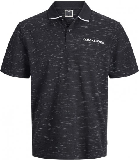 Jack & Jones Logan Polo Shirt Black - Pólos - Pólos Tamanhos Grandes Homem