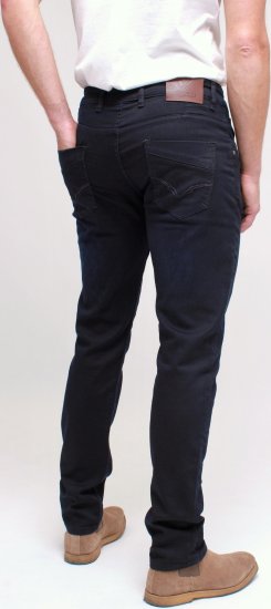 Kam Jeans Jacob Knitted Denim Reg Fit Jeans Blue-Black - Jeans & calças - Jeans & Calças Tamanhos Grandes Homem