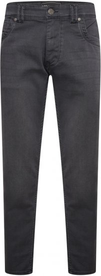 Kam Jeans Jacob Knitted Denim Reg Fit Jeans Charcoal - Jeans & calças - Jeans & Calças Tamanhos Grandes Homem
