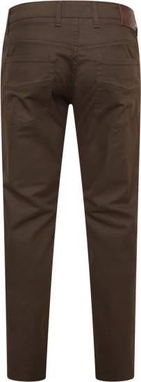 Kam Jeans 265 5 Pocket Weave Stretch Pants Brown - Jeans & calças - Jeans & Calças Tamanhos Grandes Homem