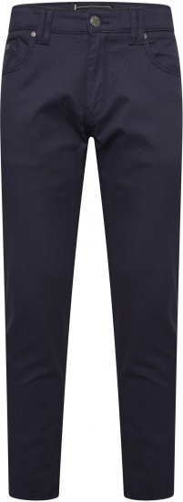 Kam Jeans 265 5 Pocket Weave Stretch Pants Navy - Jeans & calças - Jeans & Calças Tamanhos Grandes Homem