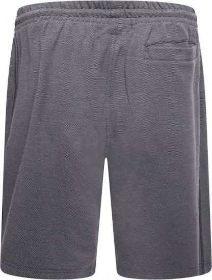 Kam Jeans 3317 Textured Interlock Shorts Charcoal - Calças & calções de fato de treino - Calças de Fato de Treino Tamanhos Grandes 