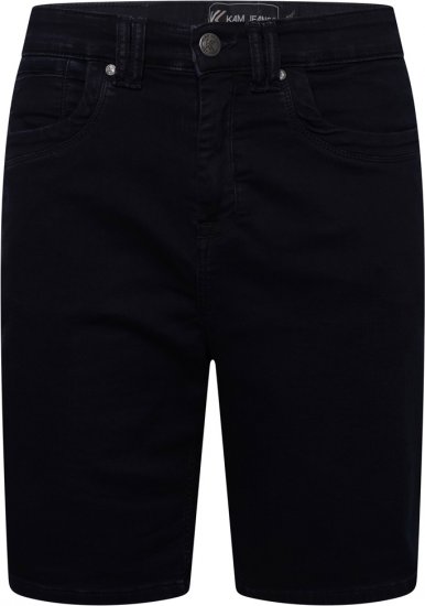 Kam Jeans Pepe Knitted Denim Shorts Blue-Black - Calções - Calções Homem Tamanhos Grandes