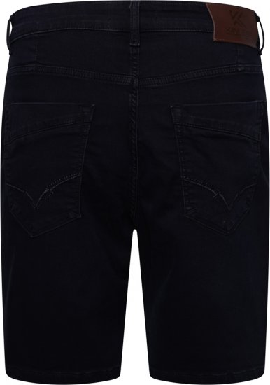 Kam Jeans Pepe Knitted Denim Shorts Blue-Black - Calções - Calções Homem Tamanhos Grandes