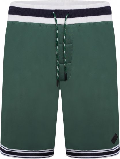 Kam Jeans TS005 Retro Tracky Set (Shorts/Sleeveless Hoodie) Racing Green - Toda a roupa - Roupa de homem tamanhos grandes 2XL-14XL