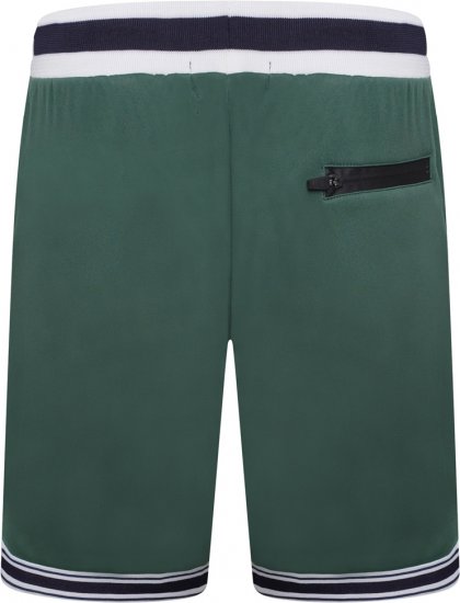 Kam Jeans TS005 Retro Tracky Set (Shorts/Sleeveless Hoodie) Racing Green - Toda a roupa - Roupa de homem tamanhos grandes 2XL-14XL