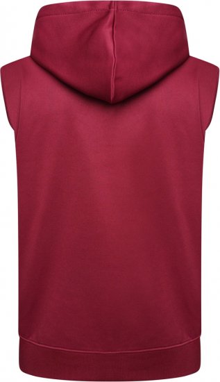 Kam Jeans TS006 Retro Pannelled Tracky Set (Shorts/Sleeveless Hoodie) Red - Fatos de treino - Fatos de treino homem tamanhos grandes