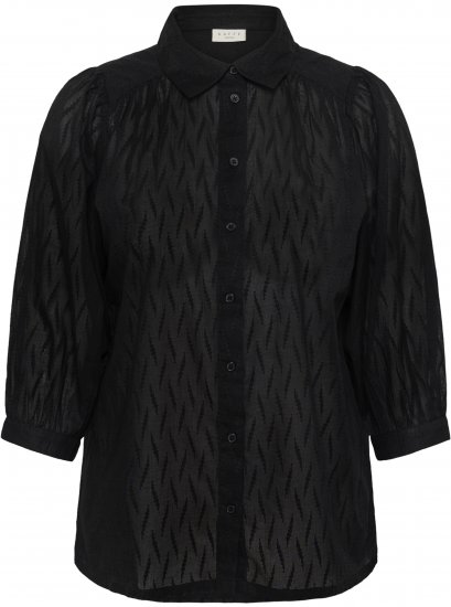 Kaffe Curve Gabby Camisa com mangas encurtadas Preto - Camisas - 