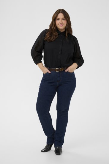 Kaffe Curve Gabby Camisa com mangas encurtadas Preto - Camisas - 