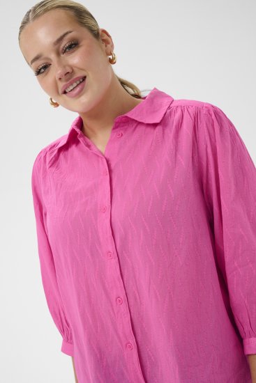 Kaffe Curve Gabby Camisa com mangas encurtadas Rosa - Camisas - 