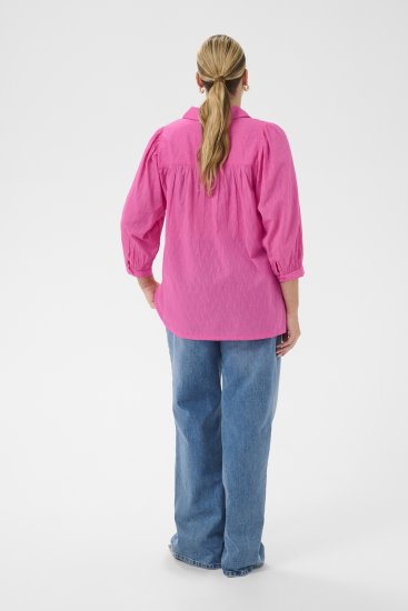 Kaffe Curve Gabby Camisa com mangas encurtadas Rosa - Camisas - 