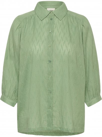 Kaffe Curve Gabby Camisa com mangas encurtadas Verde - Camisas - 