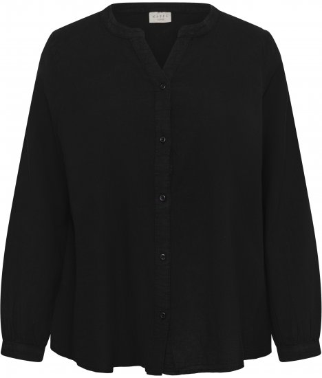 Kaffe Curve Nana Camisa de manga comprida Preto - Blusas e Túnicas - 