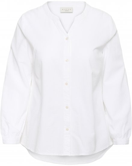 Kaffe Curve Nana Camisa de manga comprida Branco - Blusas e Túnicas - 
