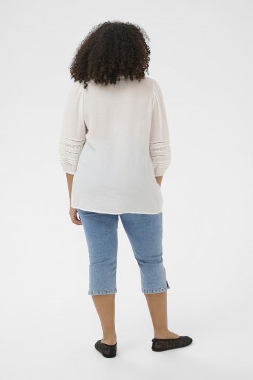 Kaffe Curve Liwa Shirt Chalk - Camisas - 