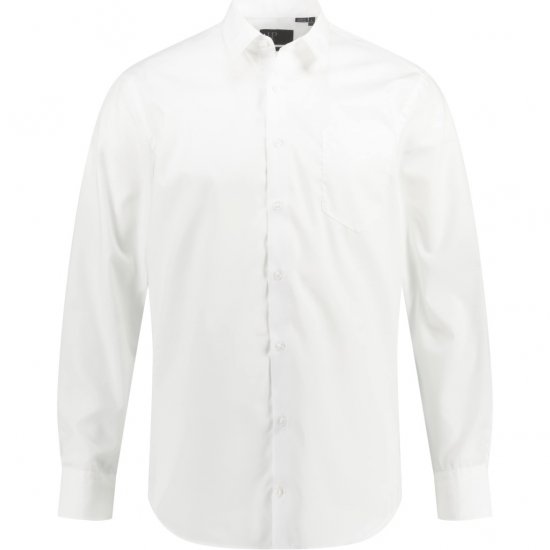 JP1880 Shirt Business Modern Fit White TALL - ROUPAS DE HOMEM MT-6XLT - Tamanhos-Tall Homem