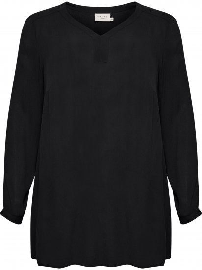 Kaffe Curve Ami Manga comprida Túnica Preto profundo - T-shirts - 