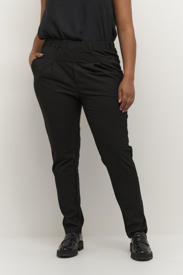 Kaffe Curve Jia Calças Preto profundo - Jeans & Calças Femininas em Tamanhos Grandes – Plus Size - 