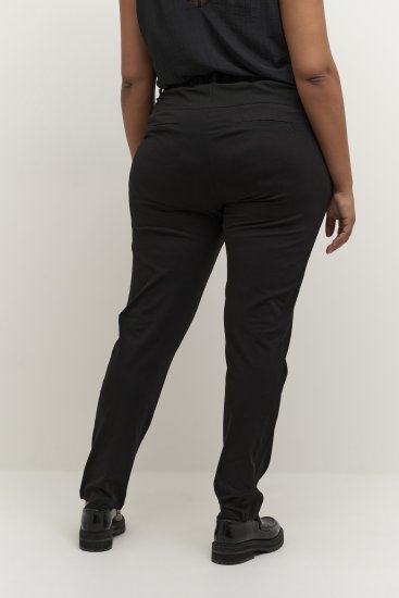 Kaffe Curve Jia Calças Preto profundo - Jeans & Calças Femininas em Tamanhos Grandes – Plus Size - 