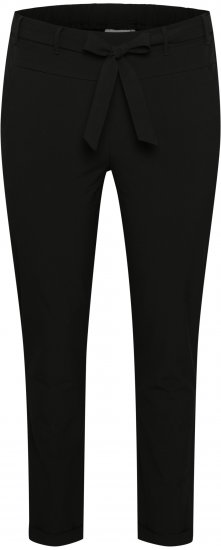 Kaffe Curve Jia Calças com cinto Preto profundo - Jeans & Calças Femininas em Tamanhos Grandes – Plus Size - 