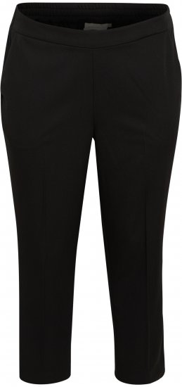 Kaffe Curve Sakira Calças cropped Preto profundo - Jeans & Calças Femininas em Tamanhos Grandes – Plus Size - 