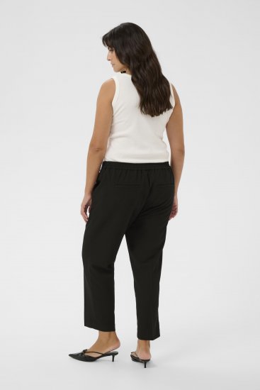 Kaffe Curve Sakira Calças cropped Preto profundo - Jeans & Calças Femininas em Tamanhos Grandes – Plus Size - 