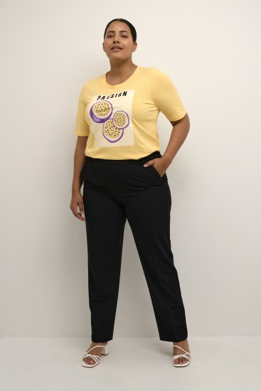 Kaffe Curve Sakira Calças compridas Preto profundo - Jeans & Calças Femininas em Tamanhos Grandes – Plus Size - 
