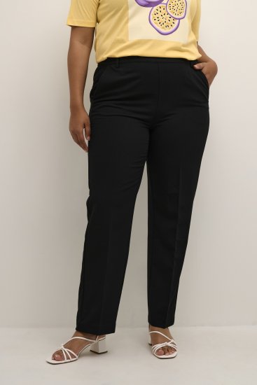Kaffe Curve Sakira Calças compridas Preto profundo - Jeans & Calças Femininas em Tamanhos Grandes – Plus Size - 