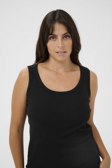 Kaffe Curve Carina Top de alças Preto profundo - T-shirts - 