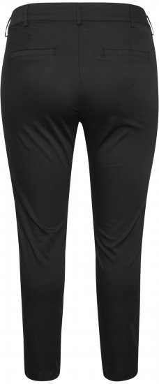 Kaffe Curve Leana Calças Chino 7/8 Preto Profundo - Jeans & Calças Femininas em Tamanhos Grandes – Plus Size - 